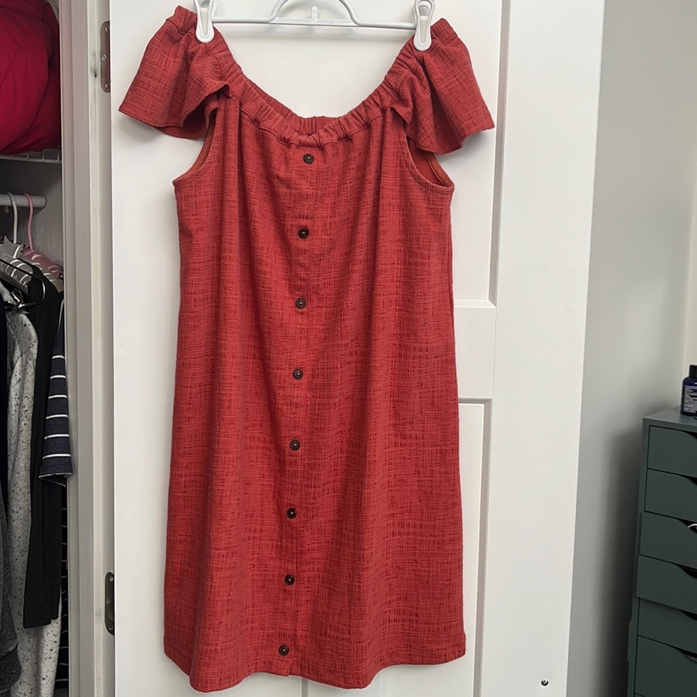 Madewell off the shoulder dress